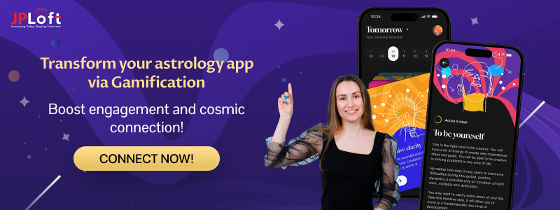 Develop a astrology app via Gamification CTA
